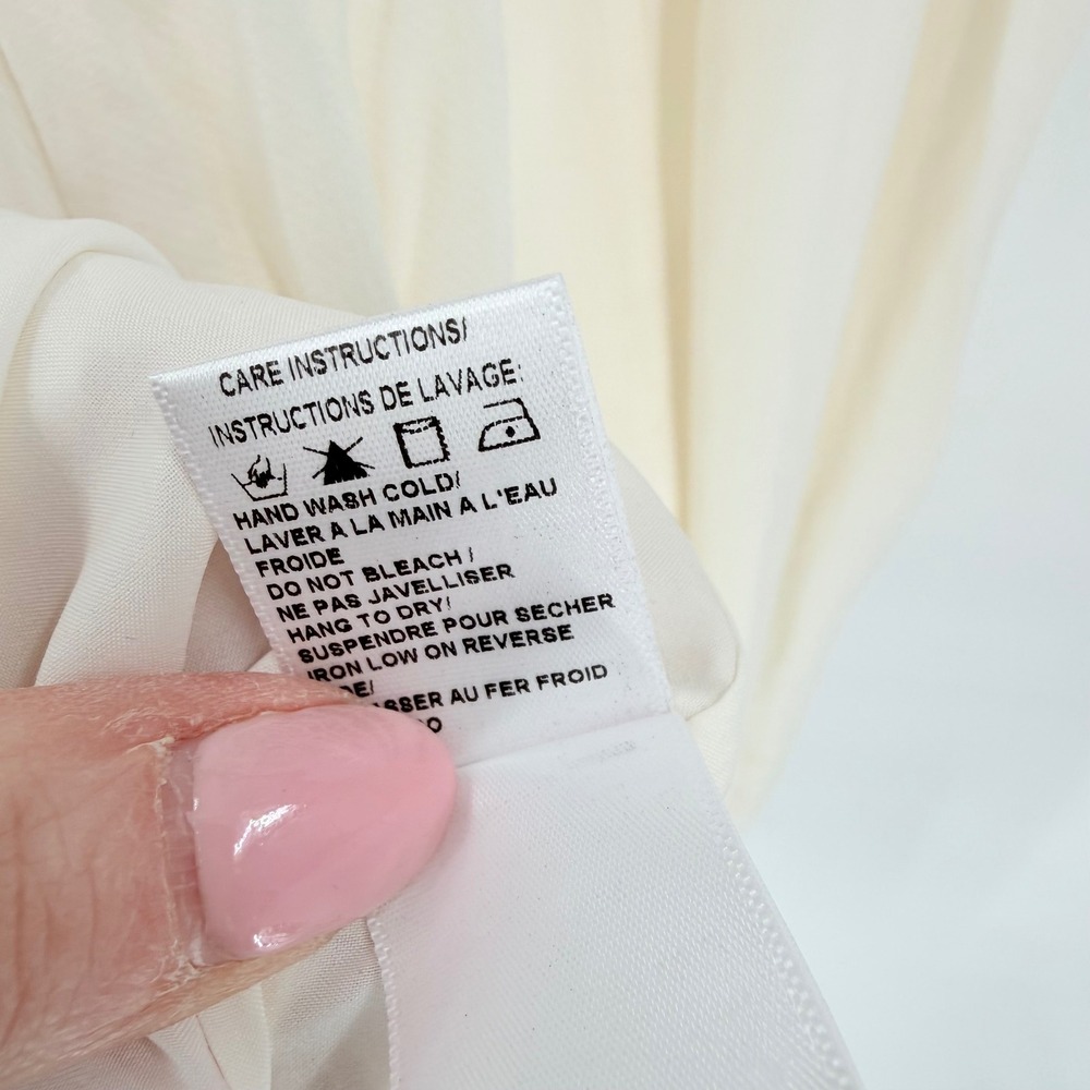 NWT Gentle Fawn Midi Dress Womens 2 White Ruffle Lace Boho Cottagecore Ivory - Picture 10 of 16